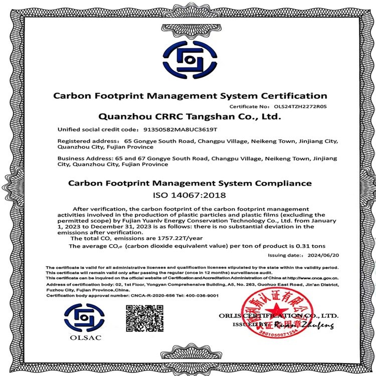 Carbon Footprint Management System Certification Carbon Footprint Management System Certification